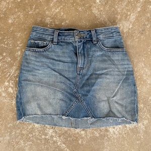 High Waisted Jean Skirt